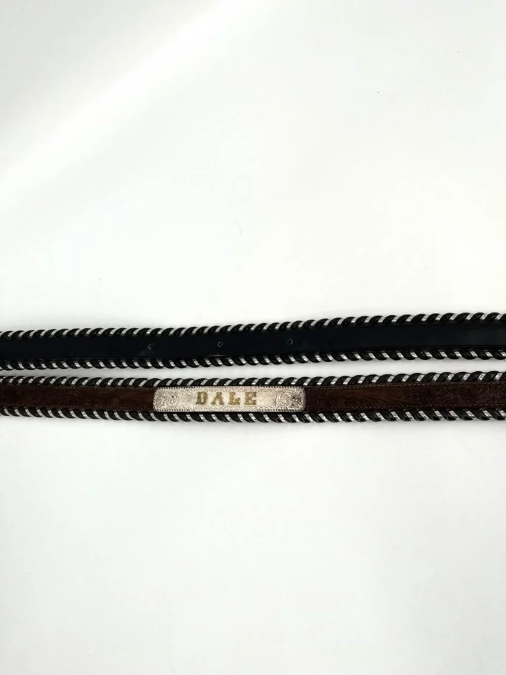 Circle Y Silver Laces Belt Lot 2 Straps 1 Crumrine Buckle Interchangeable